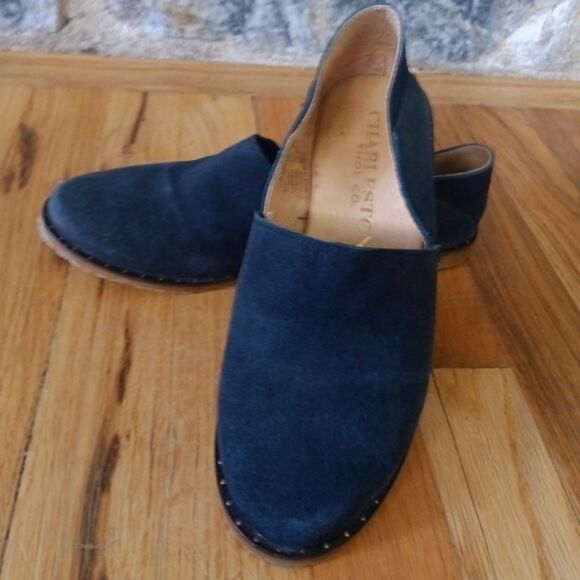 Charleston Shoe Co. Suede Alton Loafers black slip-on sz. 7 - Picture 4 of 6